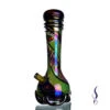 3G186 Multi Color Thick Vertical Glass Bong With Base 26cm -Glass Smoke Store 3G186 thick glass bong