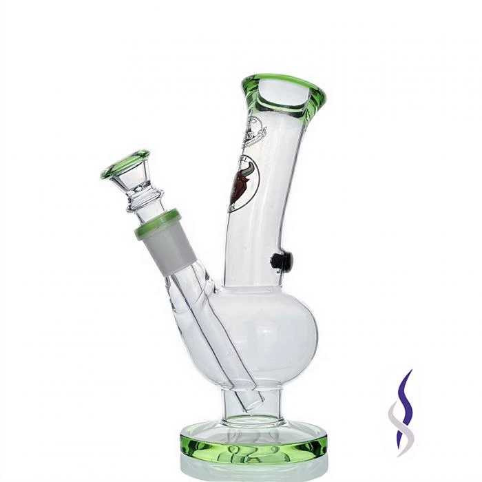 Agung Little Bull Green Full Glass Bong 20cm 3 Agung Little Bull Green Full Glass Bong 20cm