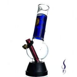Agung Stumpy Smartie With Blue Coolant Glass Bong 25cm