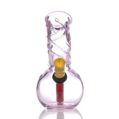 Agung Twister Pink Cute Glass Bong 11cm -Glass Smoke Store A1119P twister pink3