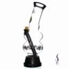 Agung Double Bubble 24cm Black -Glass Smoke Store A1198 agung double bubble glass bong black 1