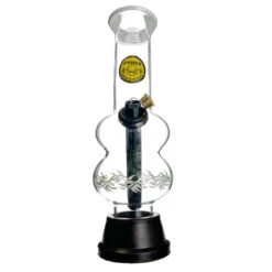 Agung Double Bubble 24cm White -Glass Smoke Store A1198 agung double bubble glass bong white2