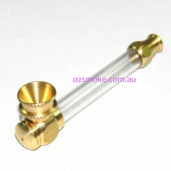 Agung 1609 Brass See Through Metal Acrylic Medium Pipe 8cm