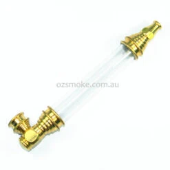 Agung 1619 Brass Acrylic See Through XLarge Pipe 15cm
