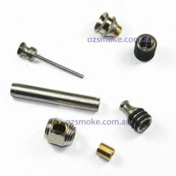 Agung 1644 NICKEL O_RING SPIKE Metal Dry Pipe 12cm -Glass Smoke Store A1644 NICKEL O RING SPIKE pipe detail