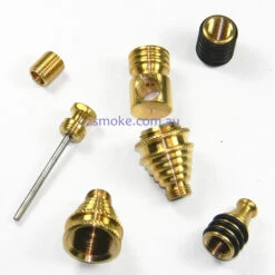 Agung 1645 BRASS CHAMBER SPIKE Metal Dry Pipe 9cm -Glass Smoke Store A1645 PIPE BRASS CHAMBER SPIKE detail