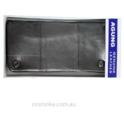 Agung Tobacco Leather Pouch Black