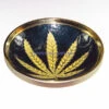 Agung Brass Leaf Bowl 11.3cm Diameter -Glass Smoke Store A2352 brass leaf bowl