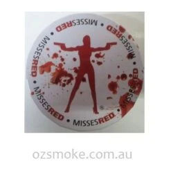 Click Clack Metal Round Tin Missesred 5cm