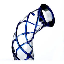 Agung Small Blue Swirl Bonza 20cm -Glass Smoke Store A7000 agung swirl blue2