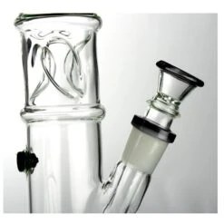 Agung Ice Slider Full Glass Bong Black 33cm -Glass Smoke Store A7104 ice slider glass bong 34cm black3