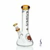 Agung Beaker 5mm Thick Bong Amber 25cm -Glass Smoke Store A7115Agung Beaker 5mm Thick Bong Amber 25cm