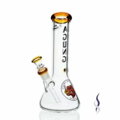 Agung Beaker 5mm Thick Bong Amber 25cm
