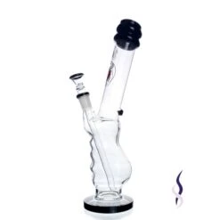 Agung Gripper Full Glass Bong Black 33cm