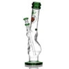 Agung Gripper Full Glass Bong Green 34cm 1 Agung Gripper Full Glass Bong Green 34cm -Glass Smoke Store A7120 full glass large gripper green1