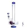 Agung Percolator Inline Full Glass Bong 28cm Blue -Glass Smoke Store A7128 agung percolator inline full glass bong blue1