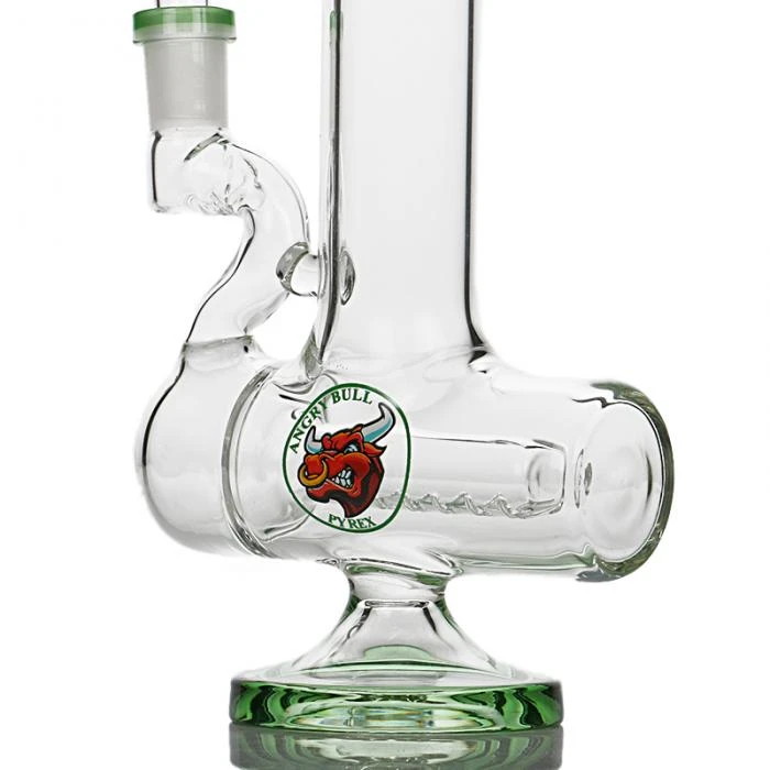 Agung Percolator Inline Full Glass Bong 28cm Green 4 Agung Percolator Inline Full Glass Bong 28cm Green - Image 2