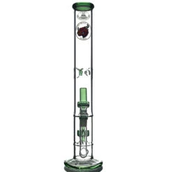 Agung Percolator Full Glass Bong 42cm Green -Glass Smoke Store A7134green1