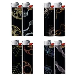 Bic Large Disposable Gas Lighter J26 Geometric