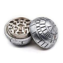 Death Star Three Layer Zinc Herb Grinder Star Wars -Glass Smoke Store Death star zinc alloy resin 3piece grinder open
