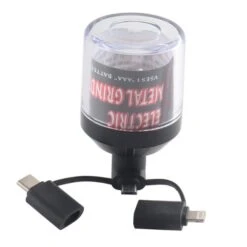 Electric USB Portable Herb Grinder Powered By Phone -Glass Smoke Store Electrical Pocket Metal Alloy Grinder8