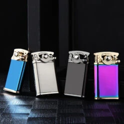 Jobon Jet Lighter Classic Windproof GLA33 Blue -Glass Smoke Store GLA33 jobon classic gift jet lighter 4colours 1