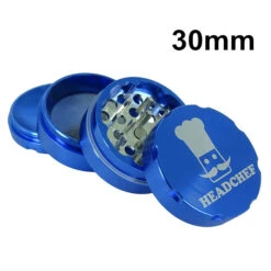 Headchef Grinder 30mm 4Pieces Blue