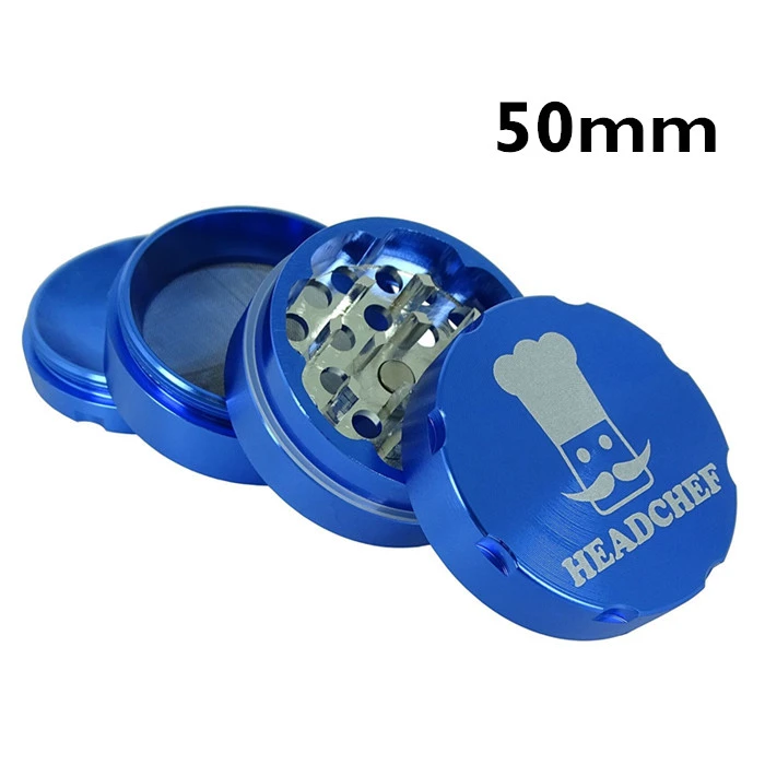 Headchef Grinder 50mm 4Pieces Blue 3 Headchef Grinder 50mm 4Pieces Blue