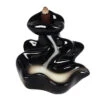 Handcrafted Black River Ceramic Backflow Incense Burner