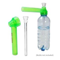 Top Puff Portable Screw On Bottle Converter Water Bong 18cm