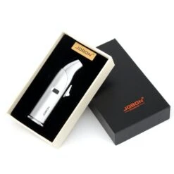 Jobon Brand Butane Jet Lighter Sliver