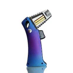 Zengaz ZT61 Strong Flame Burner Jet Lighter Stripes -Glass Smoke Store Lig129B zengaz zt61 jet burner lighter stripes front