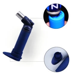 Zengaz ZT68 Dual Flame Burner Jet Lighter Pink -Glass Smoke Store Lig130 Zengaze ZT68 dual flame burner jet lighter blue detail2 1