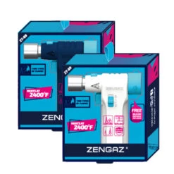 Zengaz ZT69 Dual Flame Burner Jet Lighter Black -Glass Smoke Store Lig131 zengaz zt69 dual flame burner jet lighter box