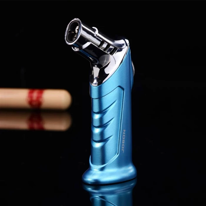 JOBON Lig137 Double Flame Standing Gift Jet Lighter Blue