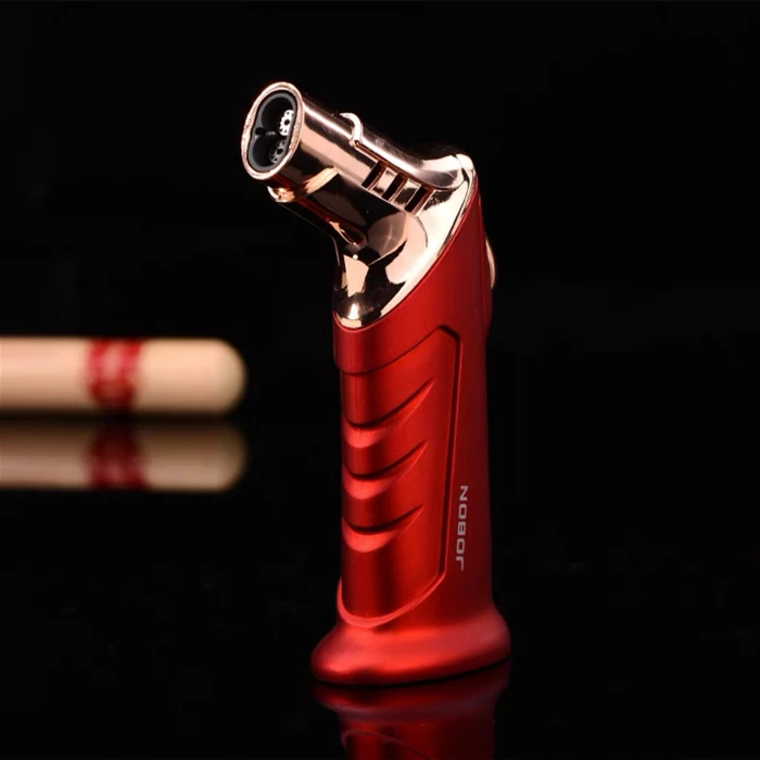 JOBON Lig137 Double Flame Standing Gift Jet Lighter Red