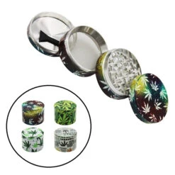 3D Leaft 4 Piece Laser Cut Grinder D50