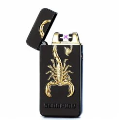 Plasma Arc Cigarette USB Lighter Scorpion Black