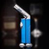 Jobon Adjustable Nozzle Angle Desktop Jet Lighter Blue