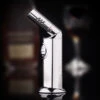 Jobon Adjustable Nozzle Angle Desktop Jet Lighter Silver