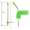 New Generation Silicone Stainless Steel Beer Bong Green -Glass Smoke Store SBB Slicone Beer Bong Green