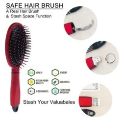 Hair Brush Secret Stash Hidden Storage Safe Comb -Glass Smoke Store SR744 Hair Brush Safe Spots Secret Stash Box Hidden Storage Safe3