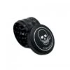 VERSIONI.O Aluminium Alloy Herb Grinder Skull 4 Layers 63mm Black -Glass Smoke Store Skull grinder black