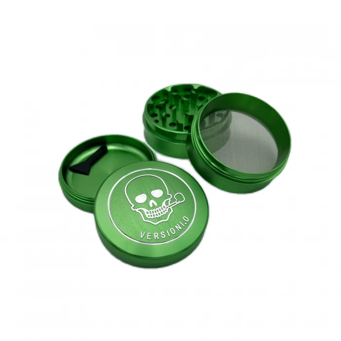 VERSIONI.O Aluminium Alloy Herb Grinder Skull 4 Layers 63mm Red 4 VERSIONI.O Aluminium Alloy Herb Grinder Skull 4 Layers 63mm Red - Image 2