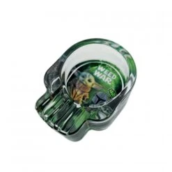 Weed War Thick Glass Skull Shaped Ashtray -Glass Smoke Store Srg412 3