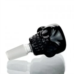 Stone Age Black Skull Glass Cone Piece 14mm