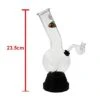 Medium Glass Bent Bubble Water Pipe With Glass Pipe 24cm G107P -Glass Smoke Store TG107P 1