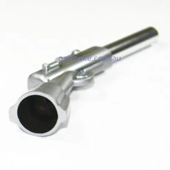Silver Rifle Metal Dry Pipe -Glass Smoke Store TP771 rifle pipe silver2