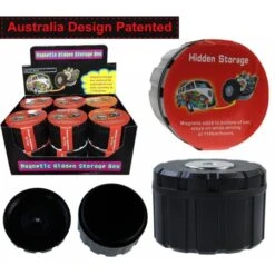 Magnetic Hidden Secret Storage Round Box Diversion Safe