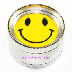 Metal Grinder With Picture 3 Pieces -Glass Smoke Store TT737 grinder smile